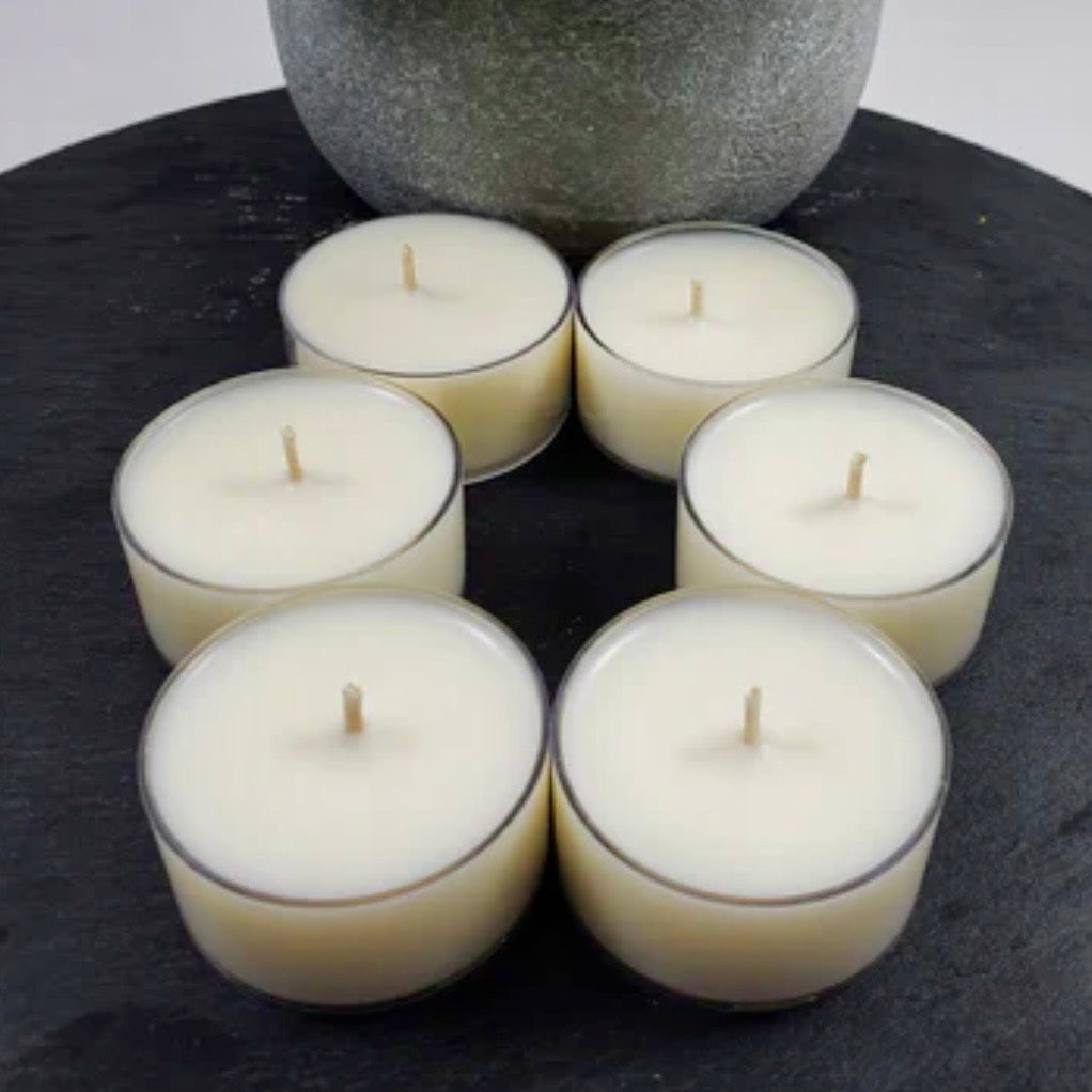 Unscented Tealights – 6 Pack 🕯️✨