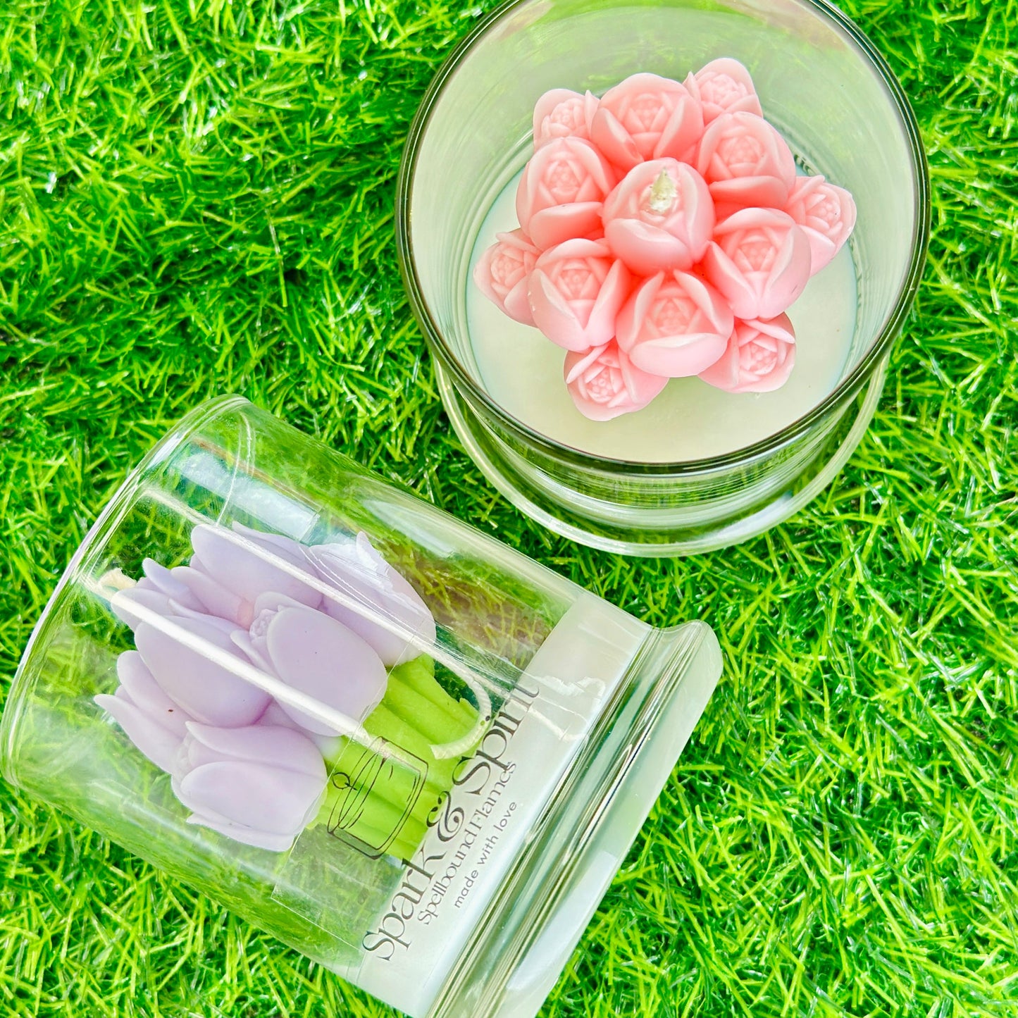 Tulips Bouquet Candle 🌷✨