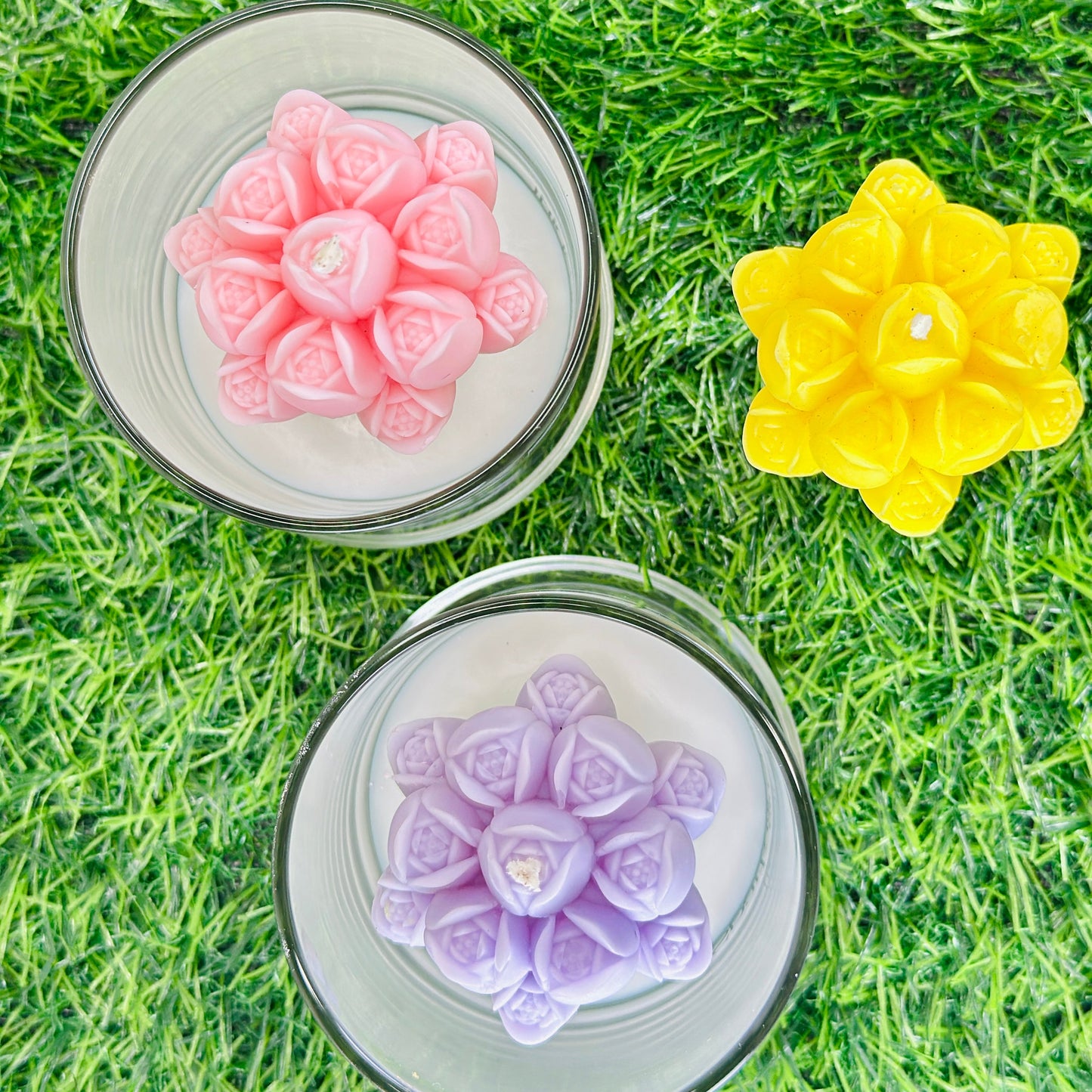Tulips Bouquet Candle 🌷✨