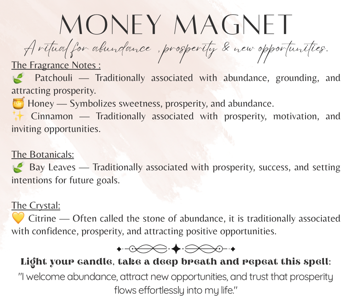 MONEY MAGNET – Candle 6oz 💵💚