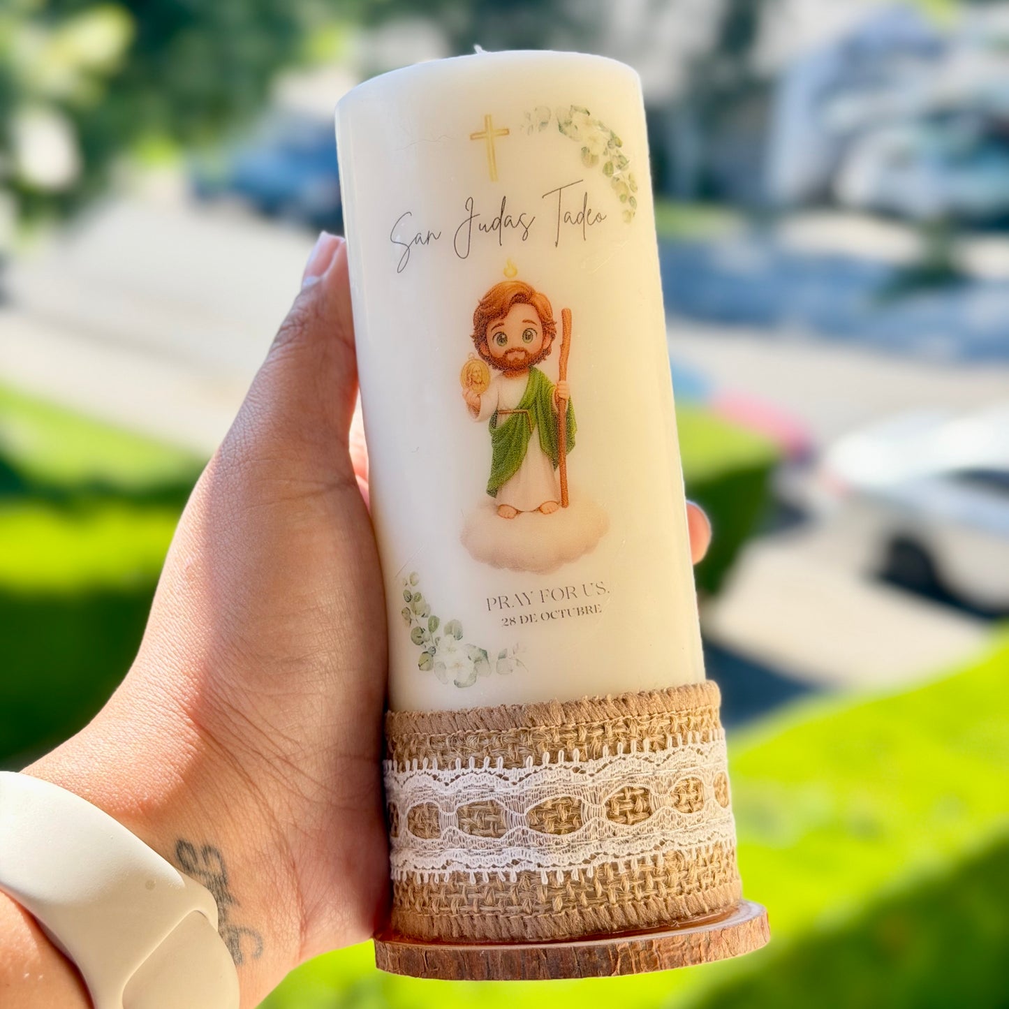 San Judas Tadeo Candle ✨🕊️