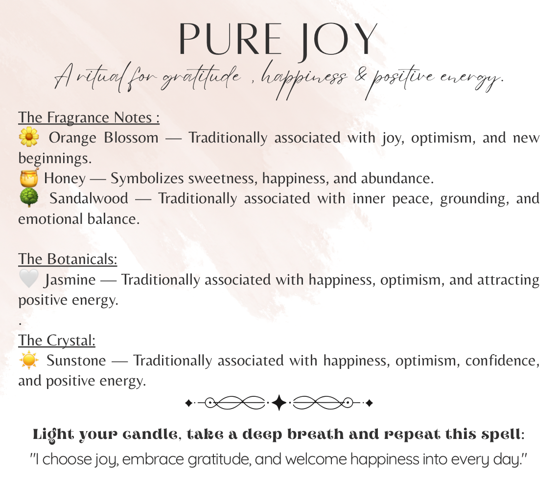PURE JOY – Candle 6oz ☀️💛
