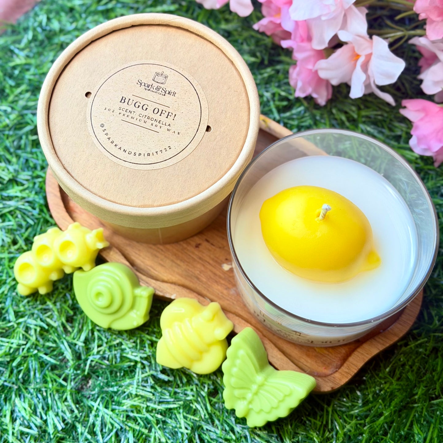 BUGG OFF! – Candle & Wax Melt Bundle 🦟🍋✨
