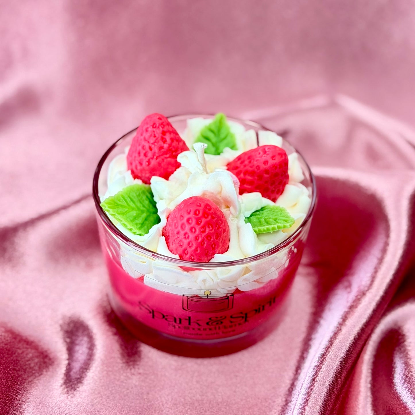 Strawberry Shortcake Candle 🍓🍰