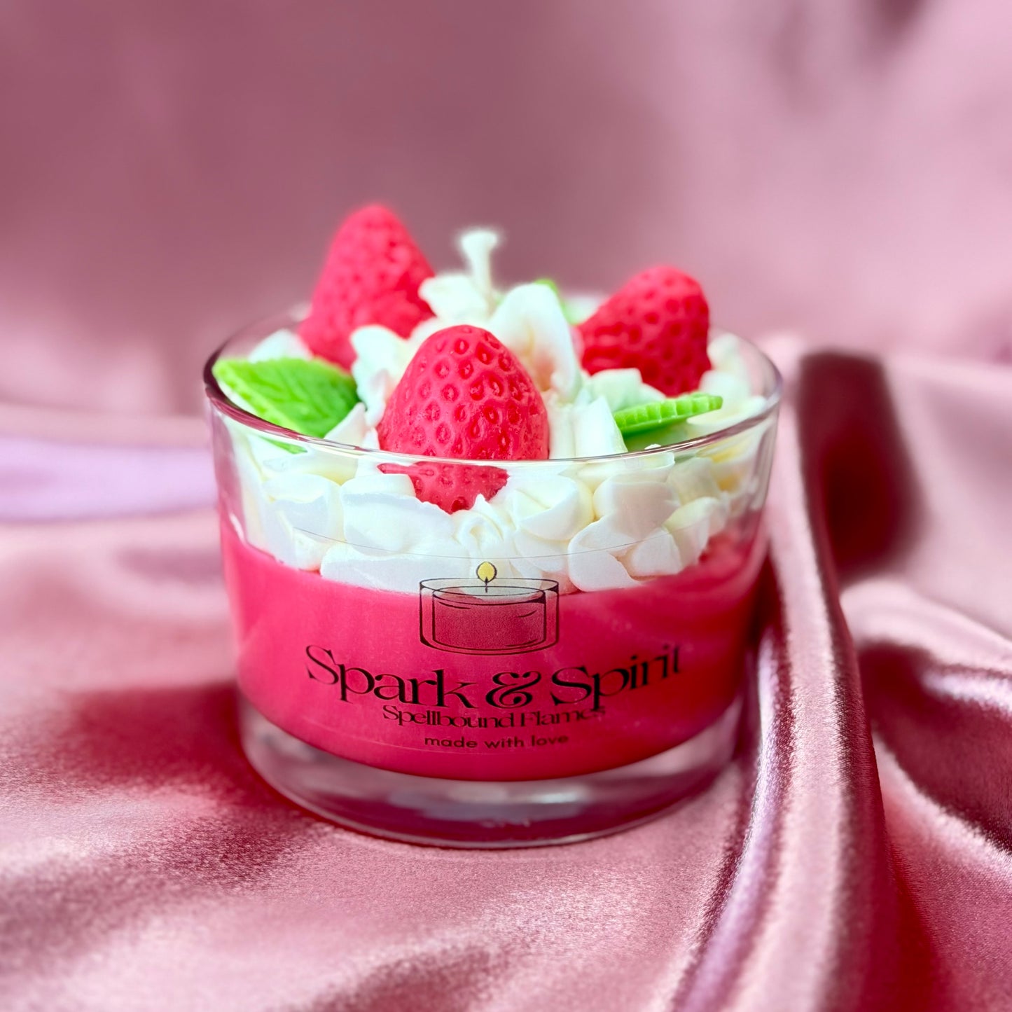 Strawberry Shortcake Candle 🍓🍰