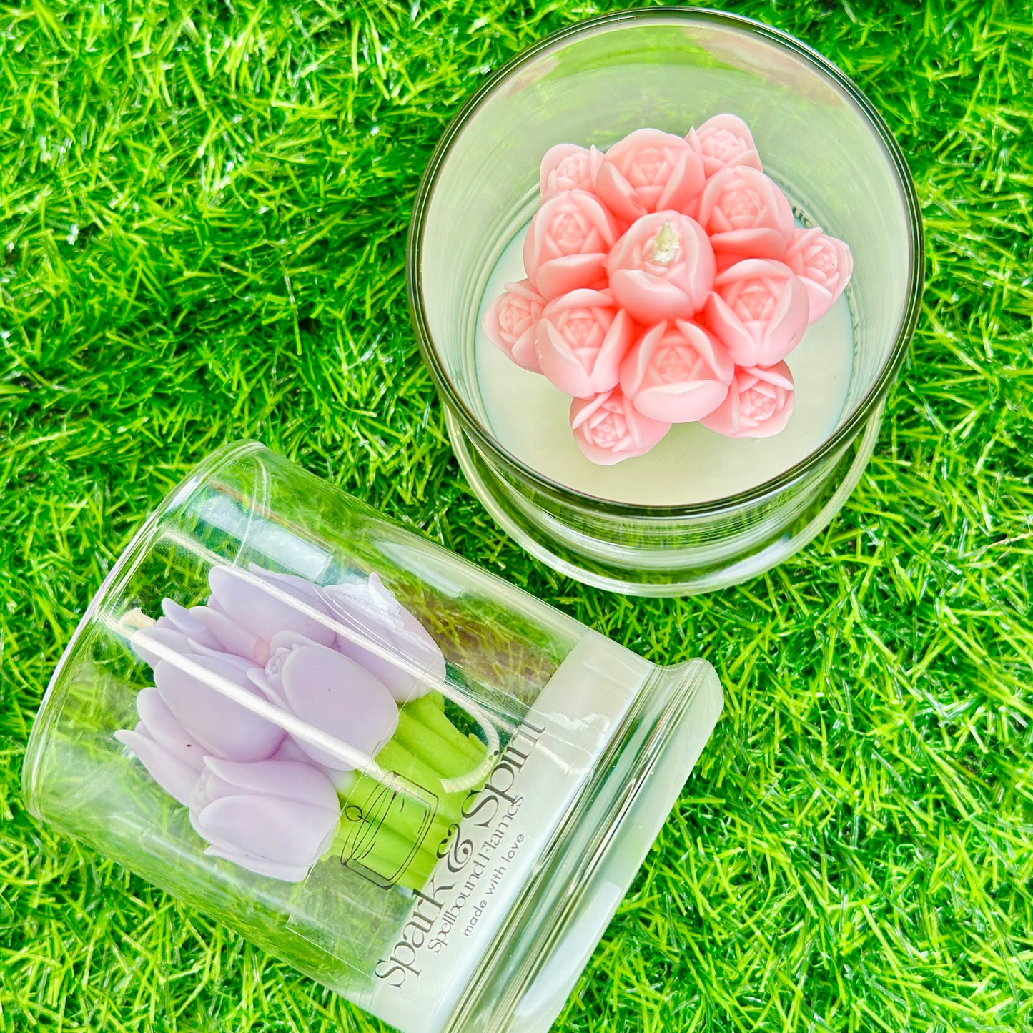 Tulips Bouquet Candle 🌷✨