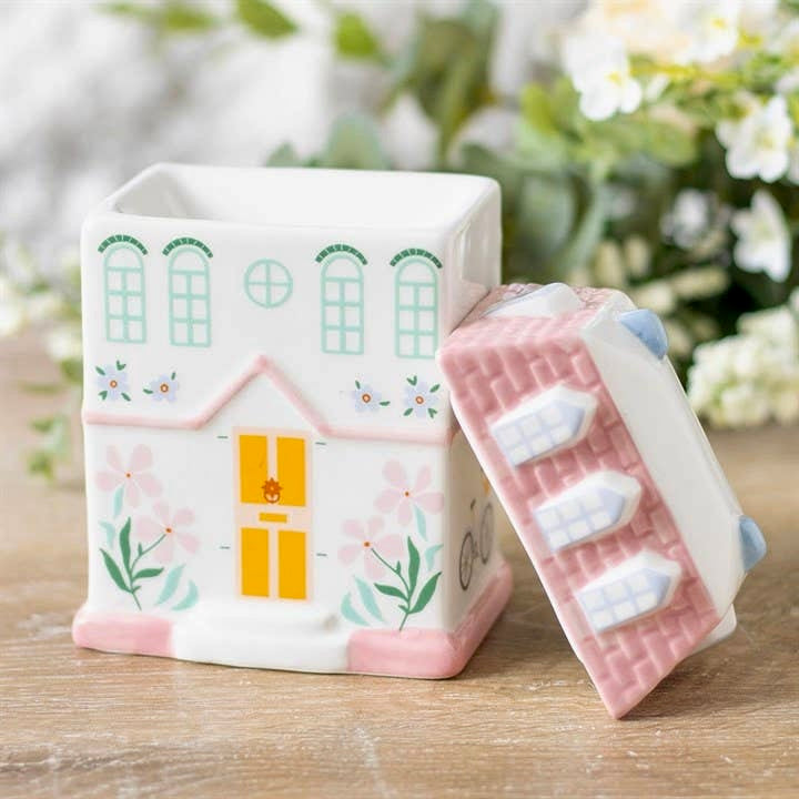 Pastel Cottage Wax Burner 🌸🏠✨