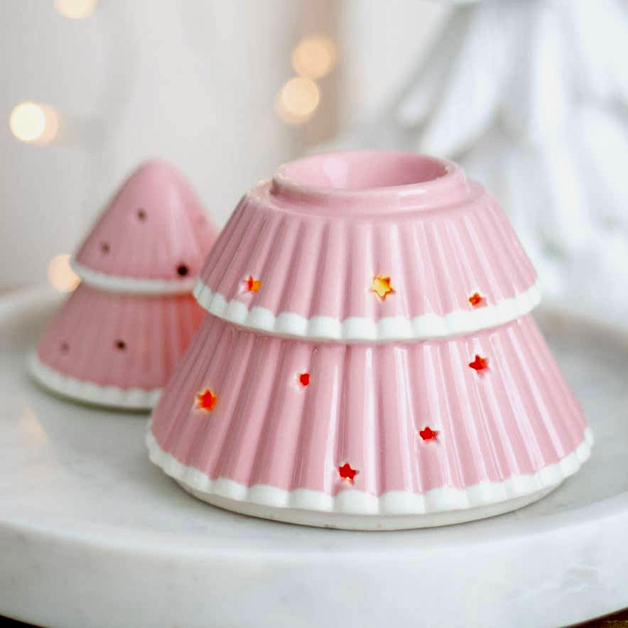 Pink Christmas Tree Wax Burner 🎄🩷